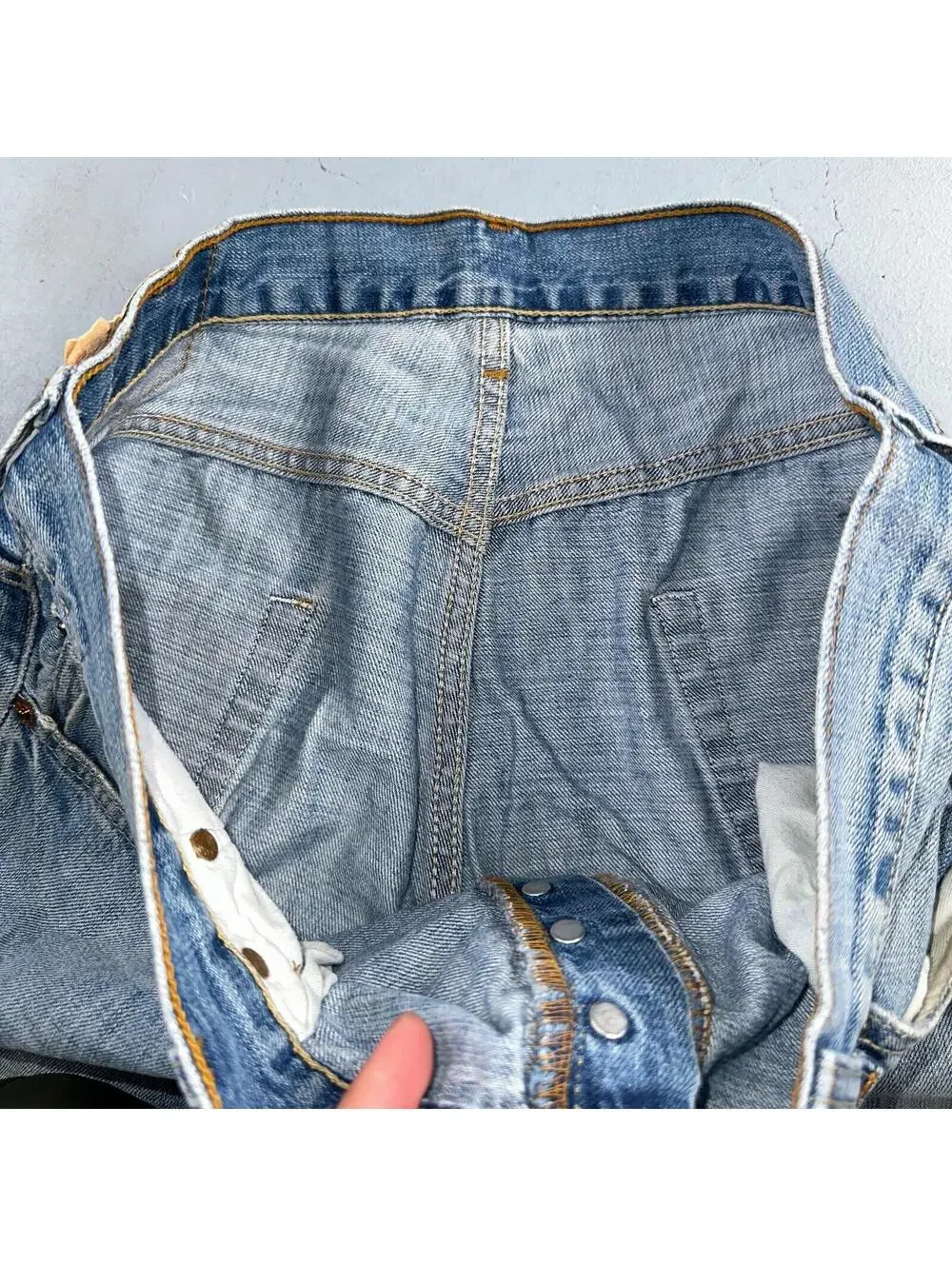 Levis 501 Vintage Y2K XX Straight Leg Jeans Blue Light Wash 36x36 Act 35x34